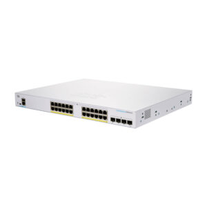 Cisco / CBS250-24P-4G / 24 Port POE Gigabit & 4 Gigabit SFP Smart Switch (195 Watts)